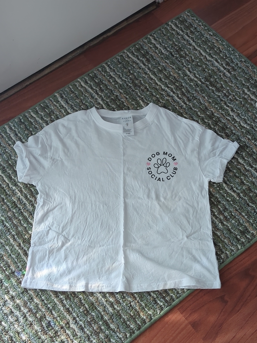 Dog Mom Social Club White Graphic Tee